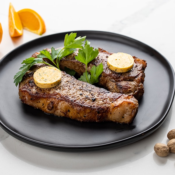 pepper crusted new york strip steak