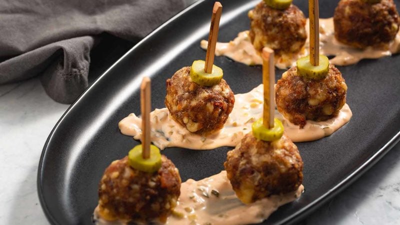 bacon cheeseburger meatball