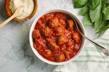meatballs on a table