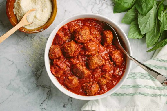 meatballs on a table