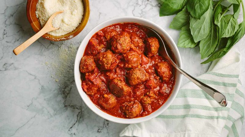 meatballs on a table