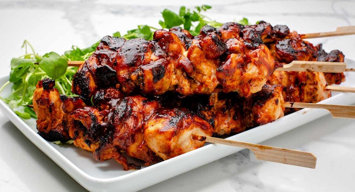 Sticky BBQ chicken tenders