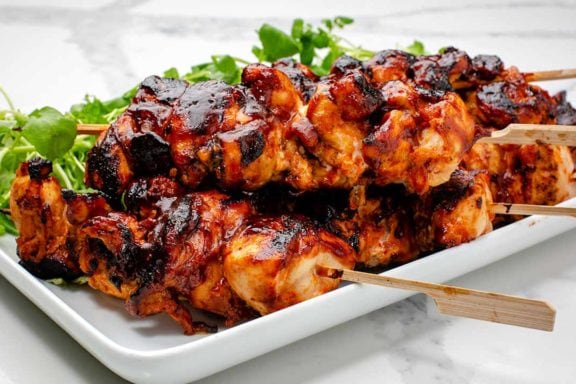 Sticky BBQ chicken tenders