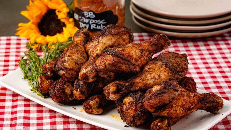 dry rub drumsticks