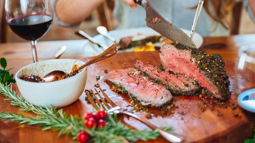 ribeye roast dinner
