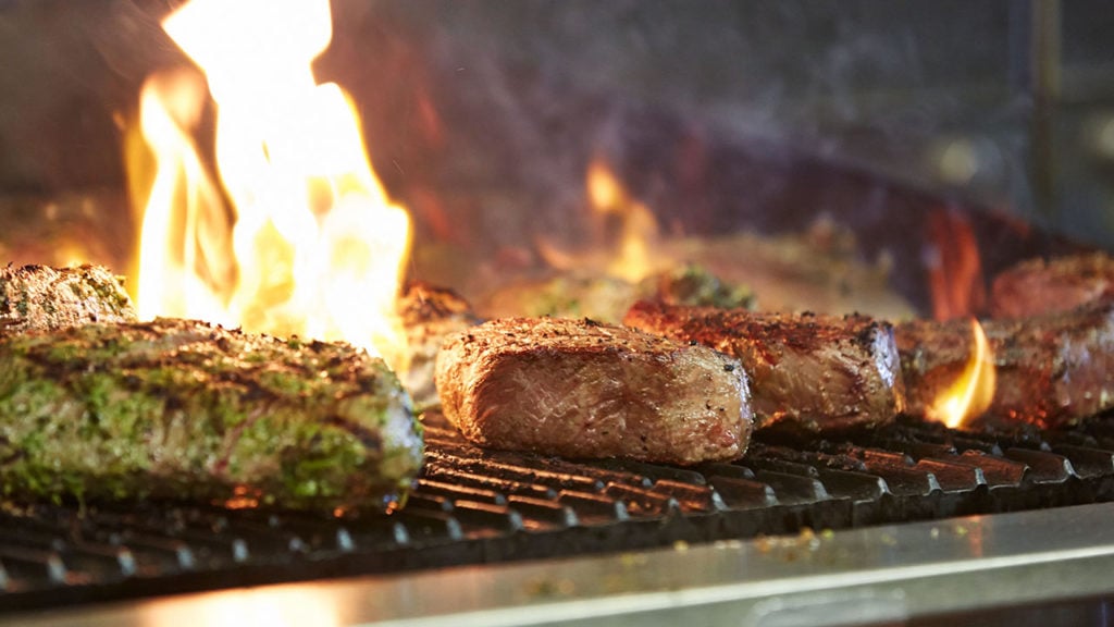 butcherbox steaks on the grill