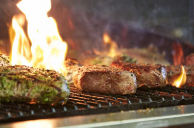 butcherbox steaks on the grill