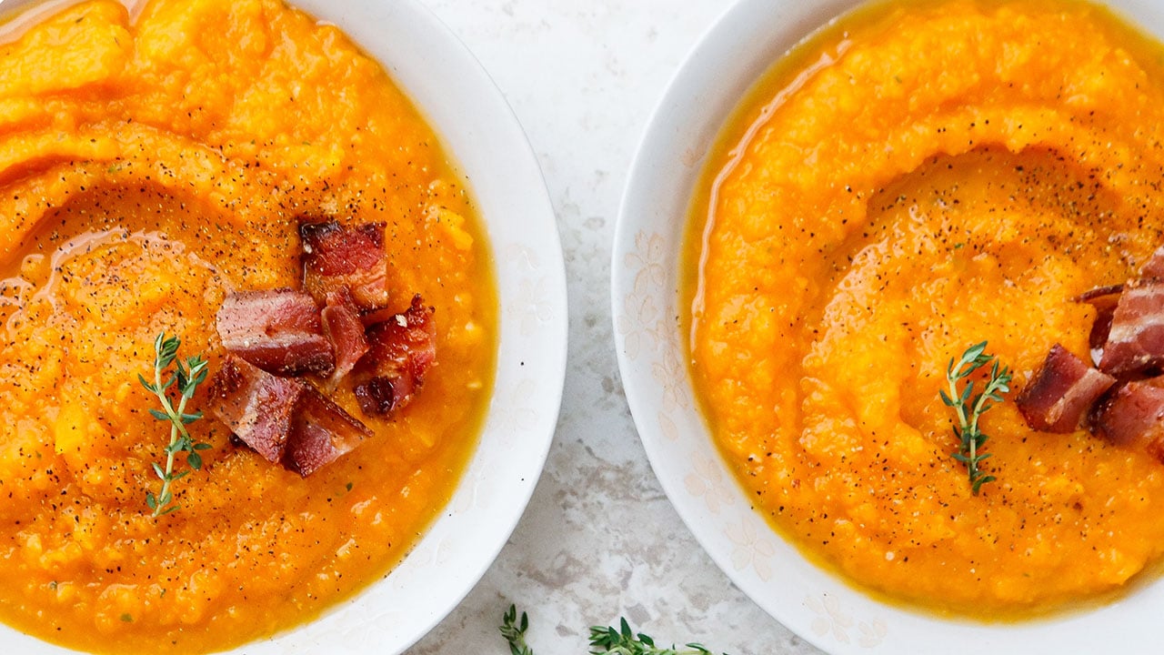 bacon squash soup