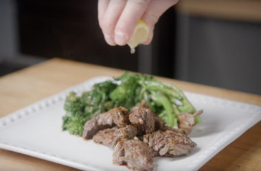 orange rosemary steak tips