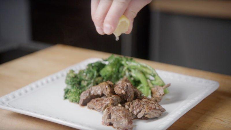orange rosemary steak tips