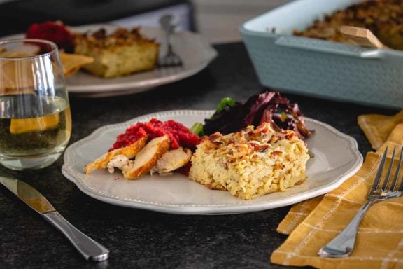 potato, bacon, and gruyere casserole