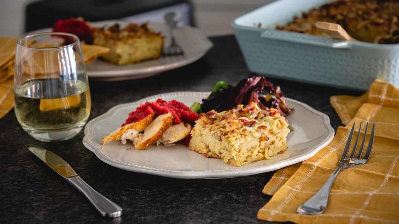 potato, bacon, and gruyere casserole