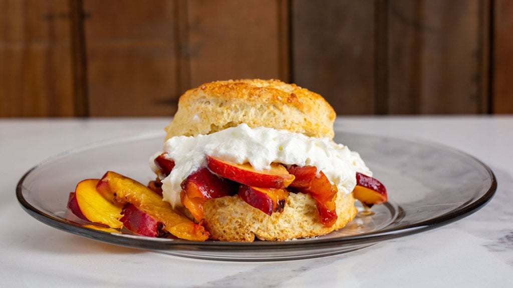 grilled peach shortcake