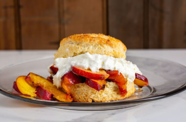 grilled peach shortcake