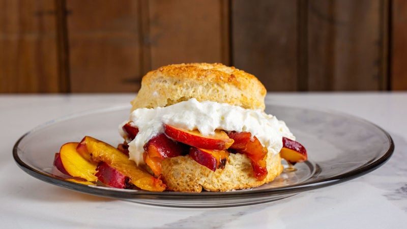grilled peach shortcake