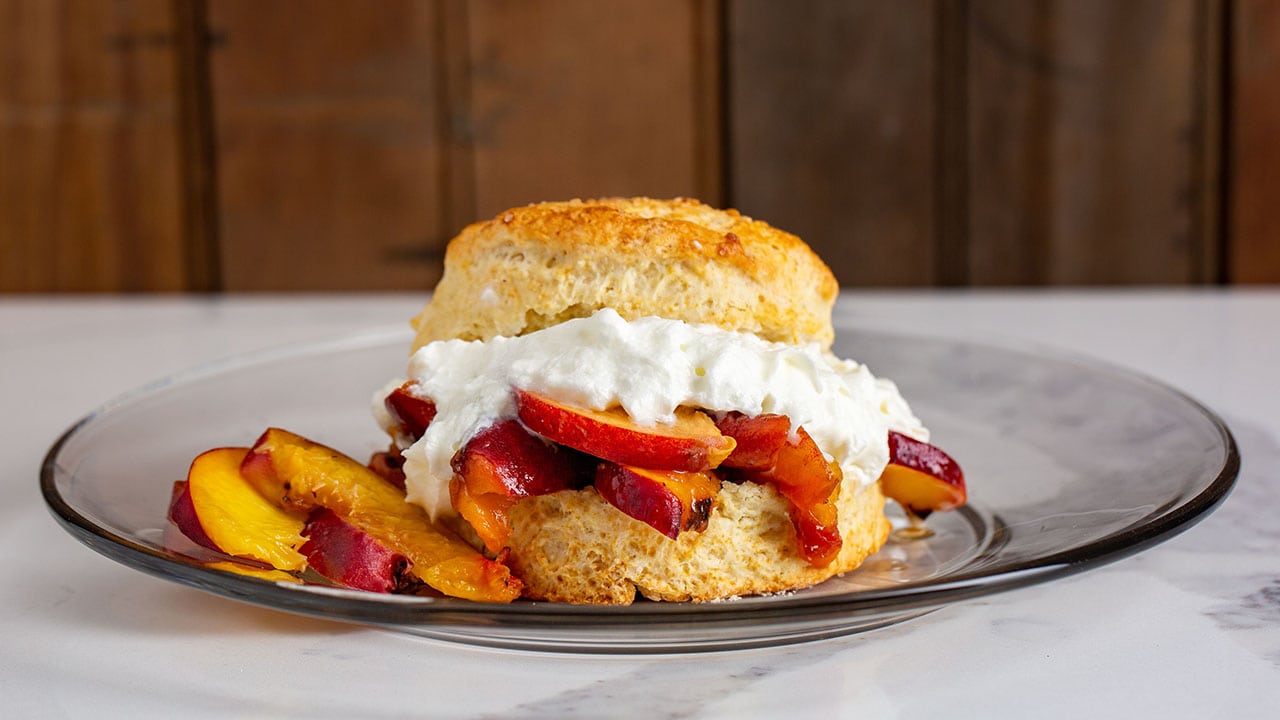 grilled peach shortcake