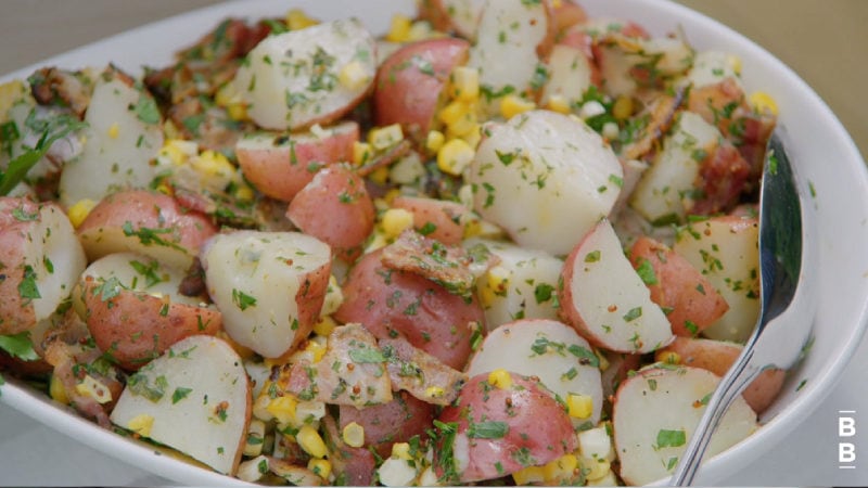 summer potato salad with bacon