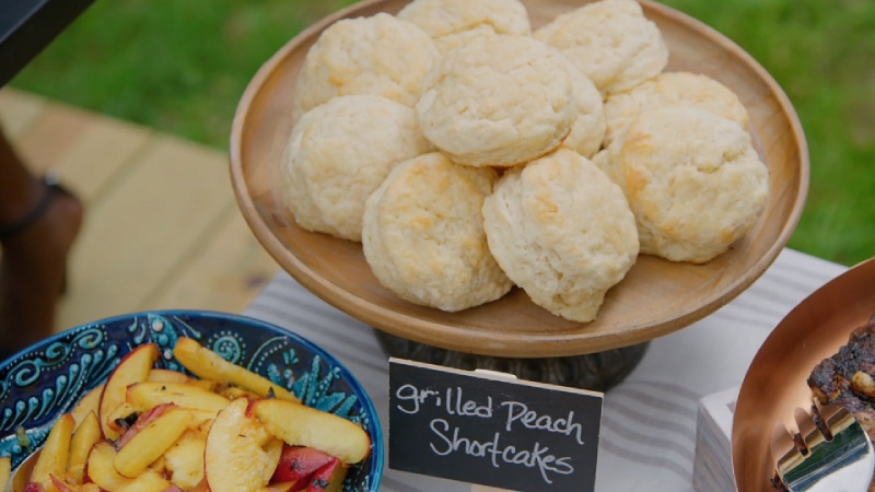 grilled peach shortcake