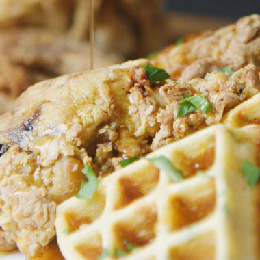 chicken and waffles
