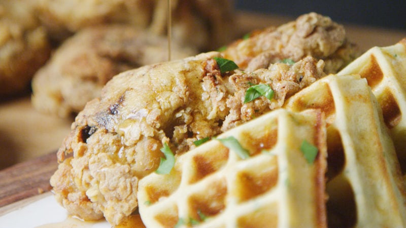 chicken and waffles