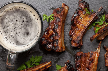 beer and barbecue sauce