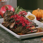 lamb on a serving plate