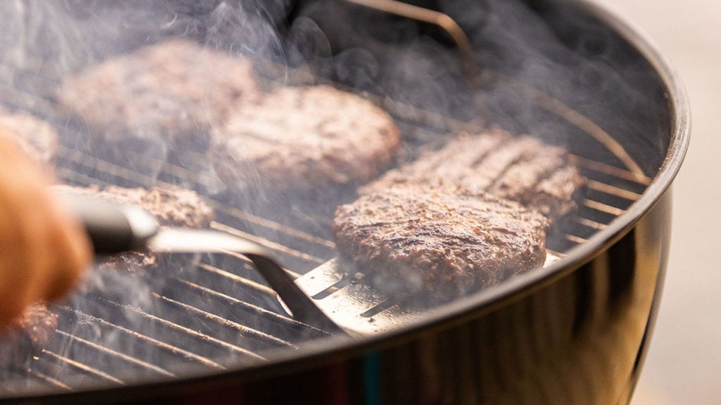 burger grilling