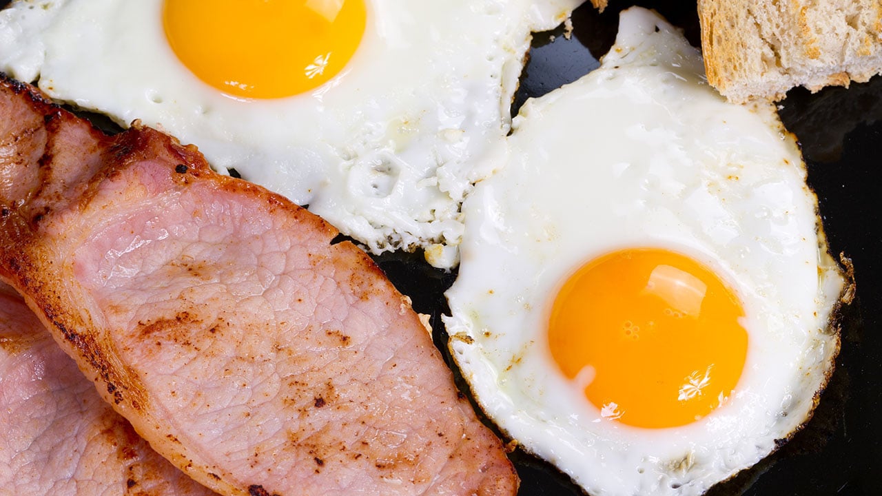 Irish bacon and eggs