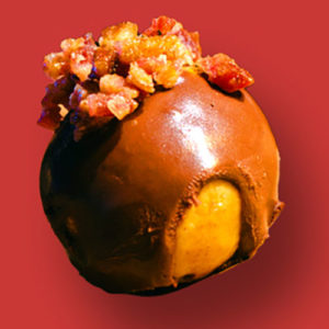 peanut butter and bacon chocolate truffles