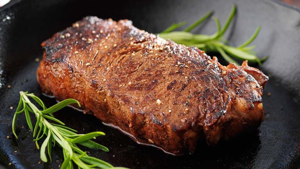 cooking a grassfed steak
