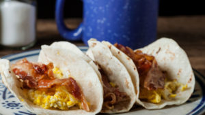 breakfast tacos bacon