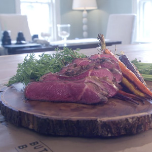 ranch steak with carrots