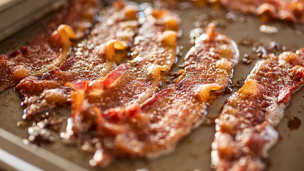 cooking bacon in the oven