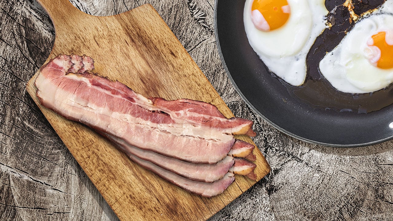 Fried Eggs with Rashers Bacon