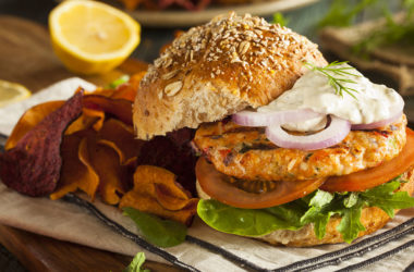 salmon burger