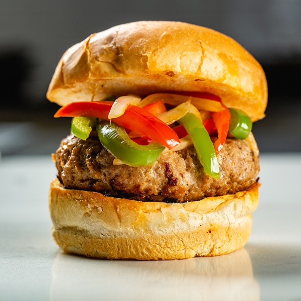 italian sausage on griddle