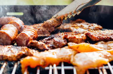 grilling sausage chicken and steak for leftovers