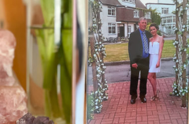 eating with dad across an ocean