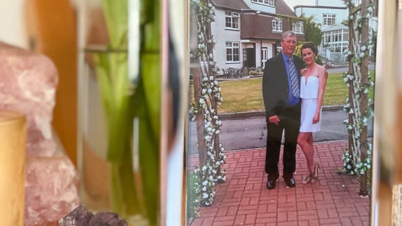 eating with dad across an ocean