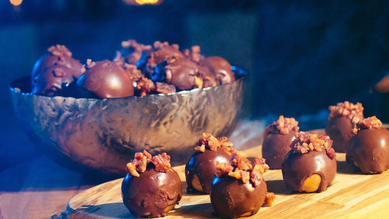 bacon peanut butter truffles