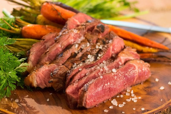 ranch steaks and carrots