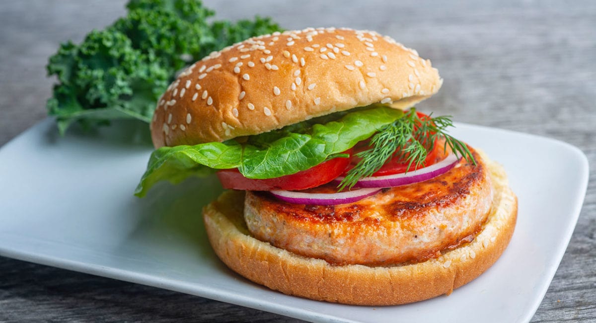 salmon burger