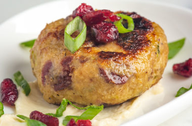 turkey burger with cranberry