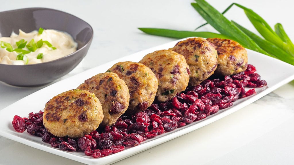 turkey sliders with cranberries