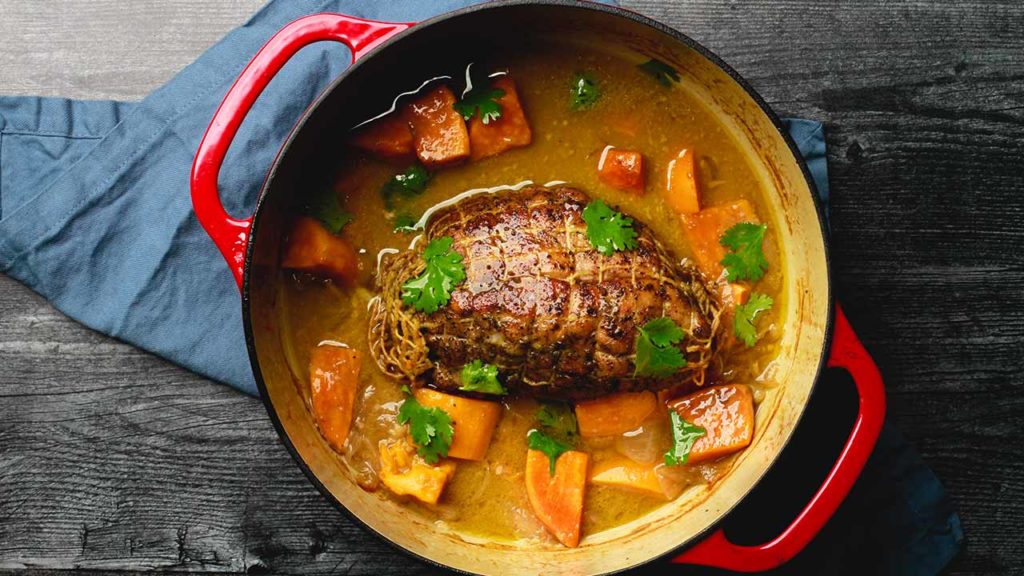 pork sirloin in dutch oven