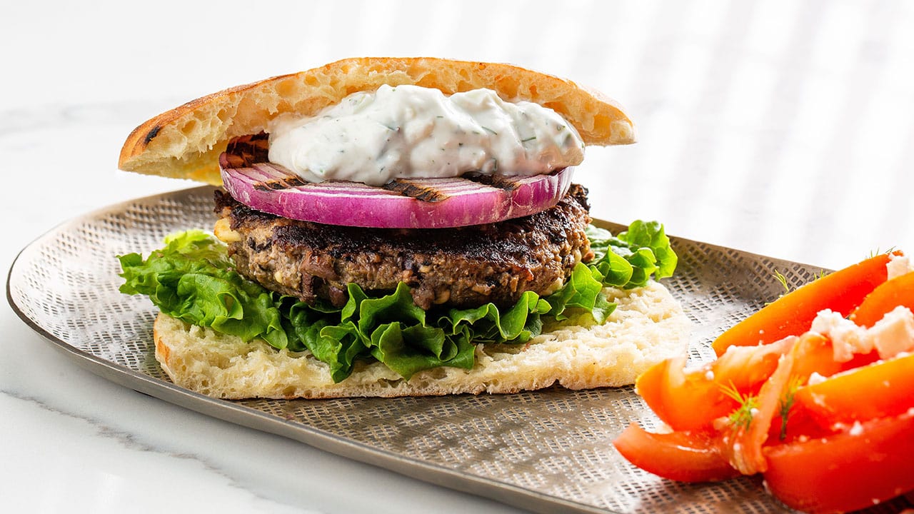 ground bison burger