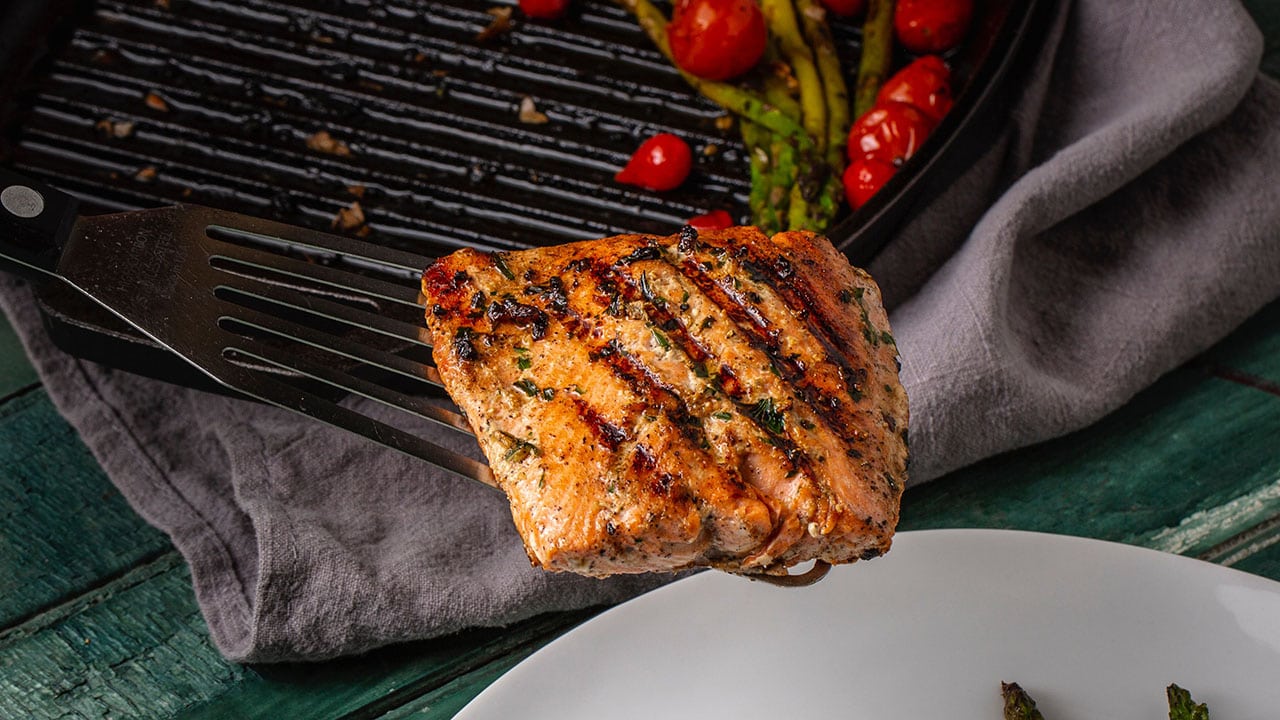grilled salmon