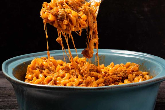 one-pot cheeseburger pasta
