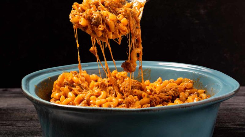 one-pot cheeseburger pasta