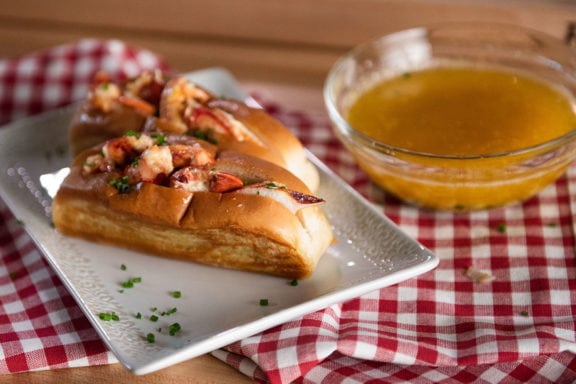 hot buttered lobster rolls